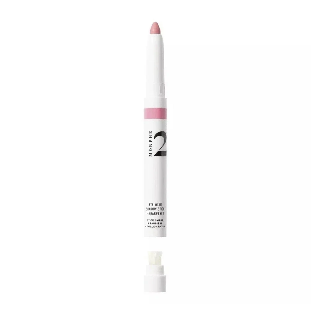 Morphe 2 Eye Wish Shadow Stick 2 Pack Bubblegum Pink Creamy Eyeshadow Sharpener